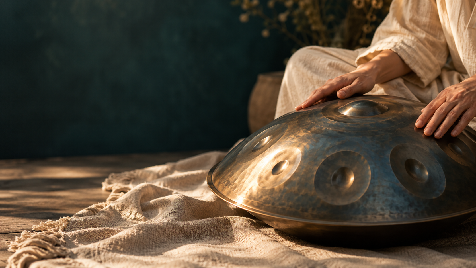 Handpan detail for DEEP REST